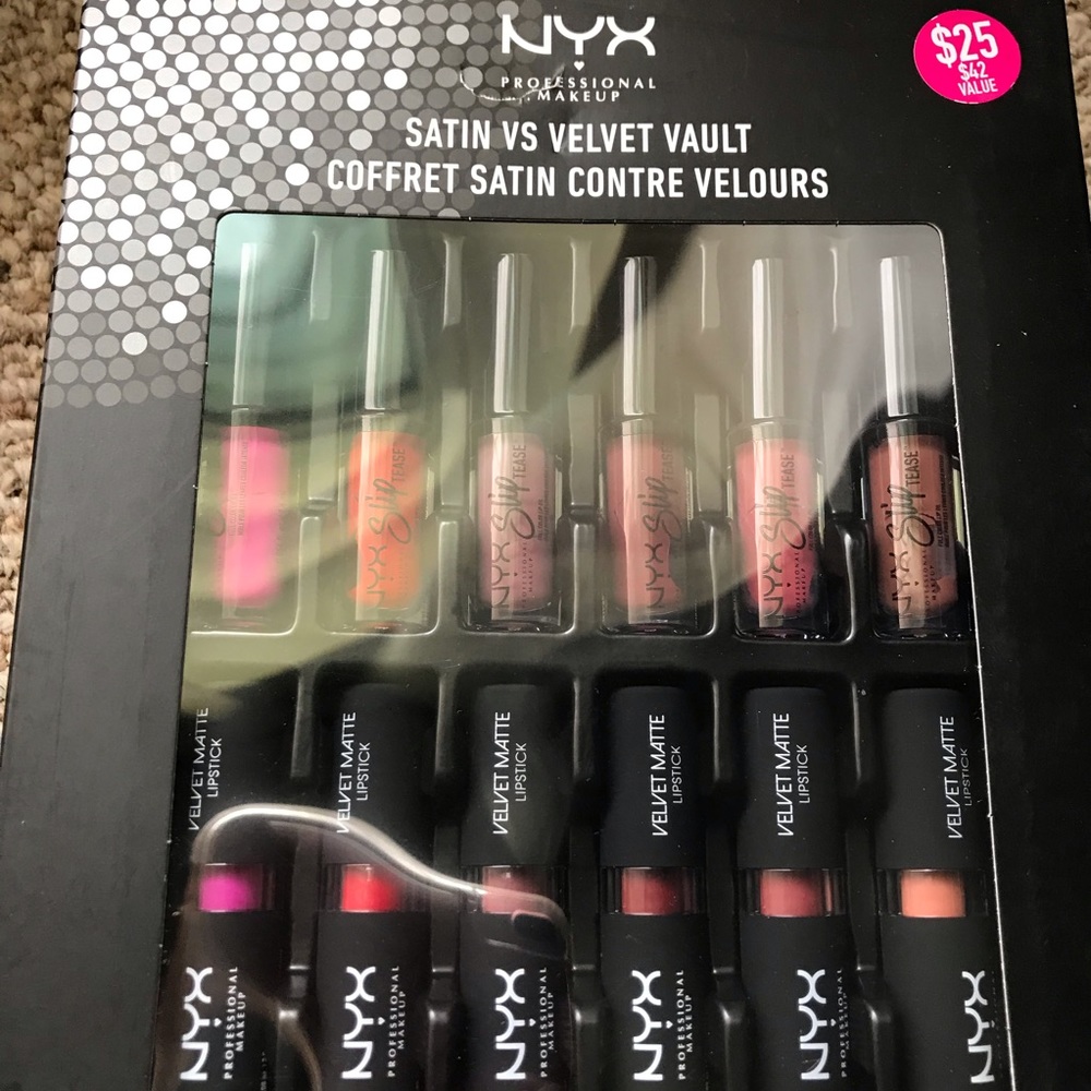 NYX Satin vs Velvet Lip Vault